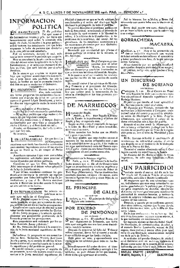 ABC MADRID 05-11-1906 página 11