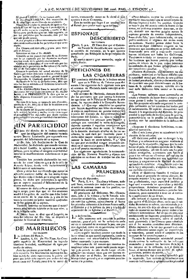 ABC MADRID 06-11-1906 página 13