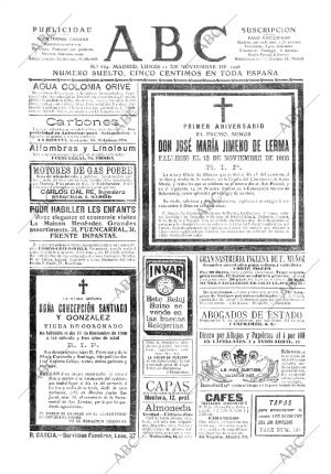 ABC MADRID 12-11-1906 página 1