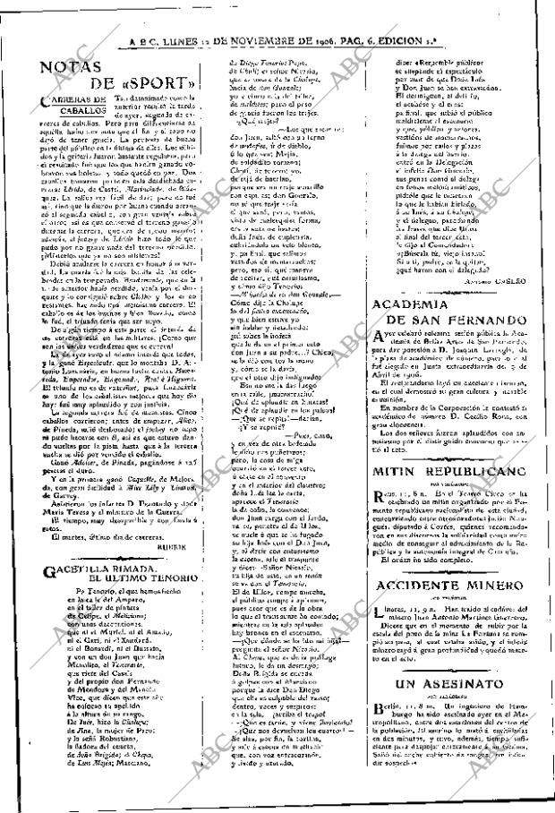 ABC MADRID 12-11-1906 página 6