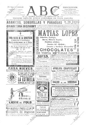 ABC MADRID 15-11-1906 página 1