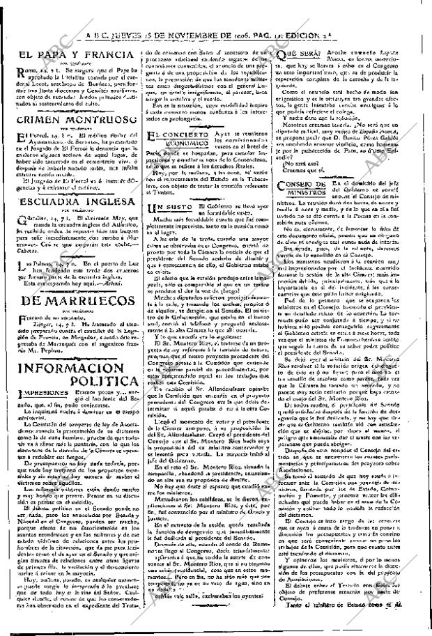 ABC MADRID 15-11-1906 página 11