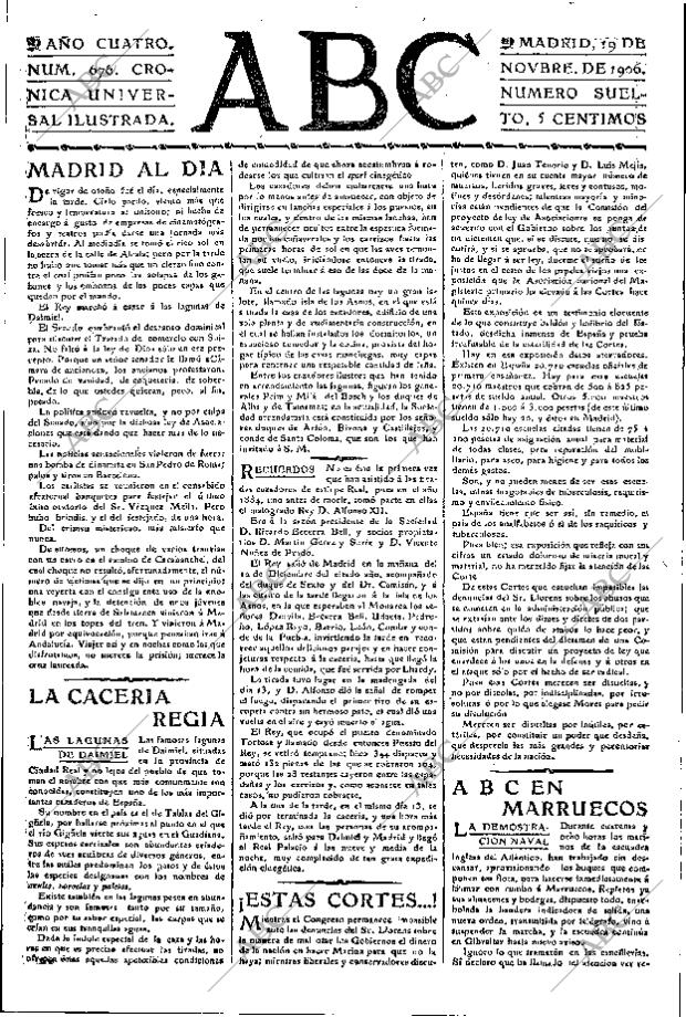 ABC MADRID 19-11-1906 página 3