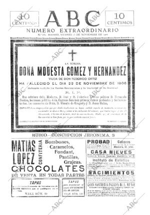 ABC MADRID 23-11-1906 página 1