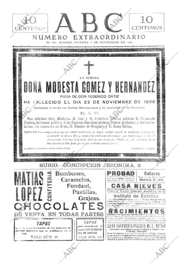 ABC MADRID 23-11-1906 página 1