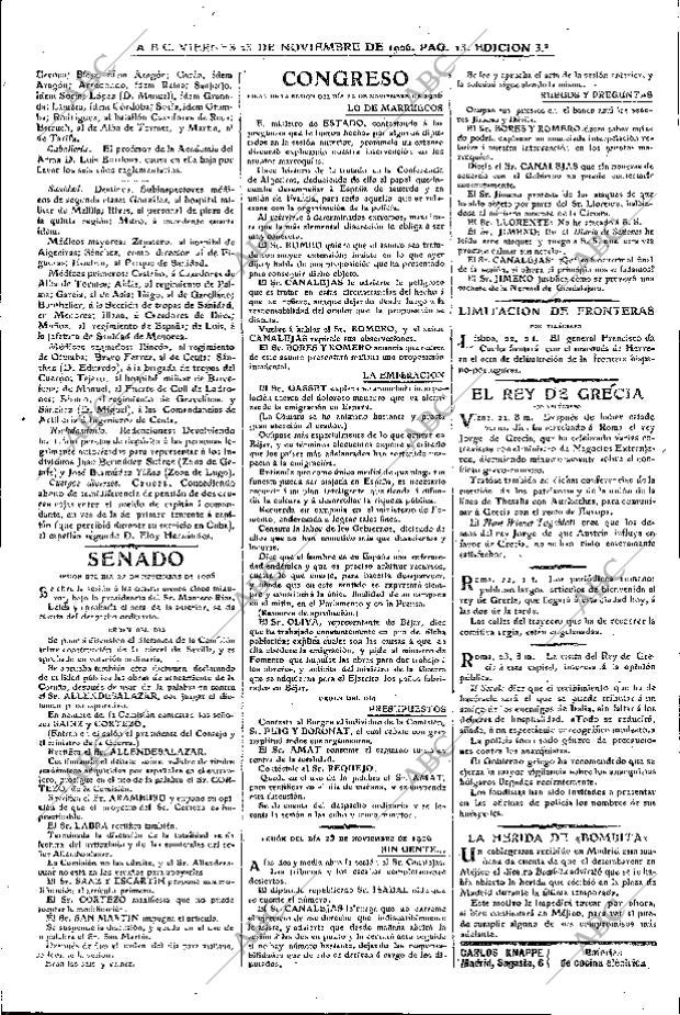 ABC MADRID 23-11-1906 página 13