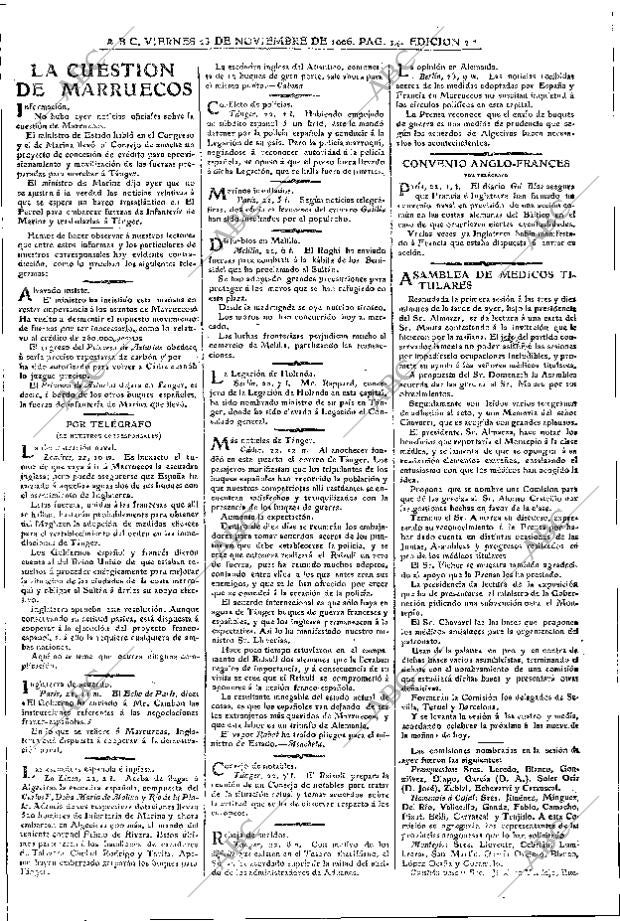ABC MADRID 23-11-1906 página 14