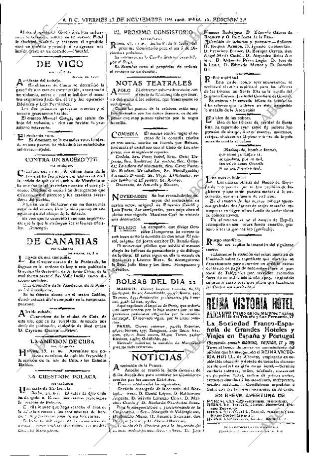 ABC MADRID 23-11-1906 página 16