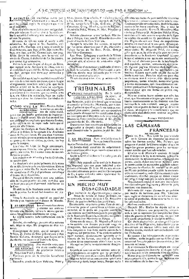 ABC MADRID 23-11-1906 página 6