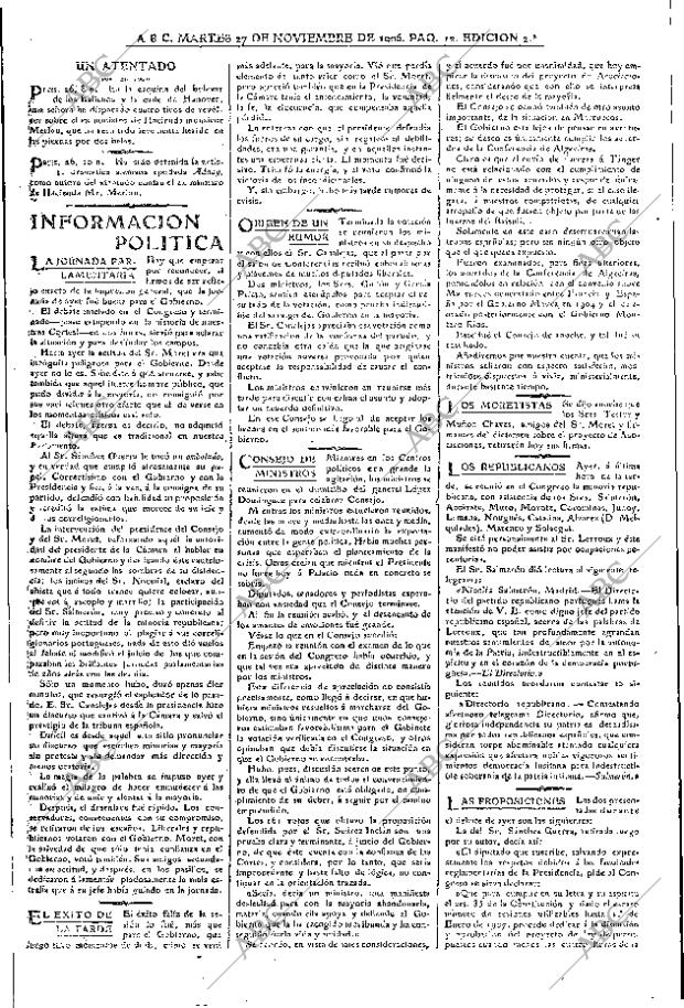 ABC MADRID 27-11-1906 página 12