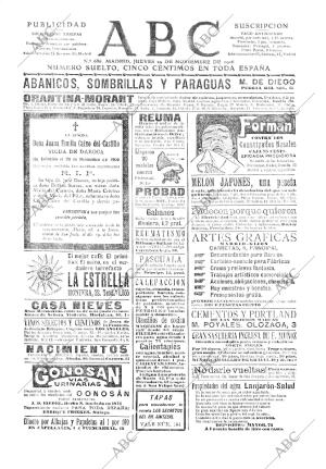 ABC MADRID 29-11-1906 página 1