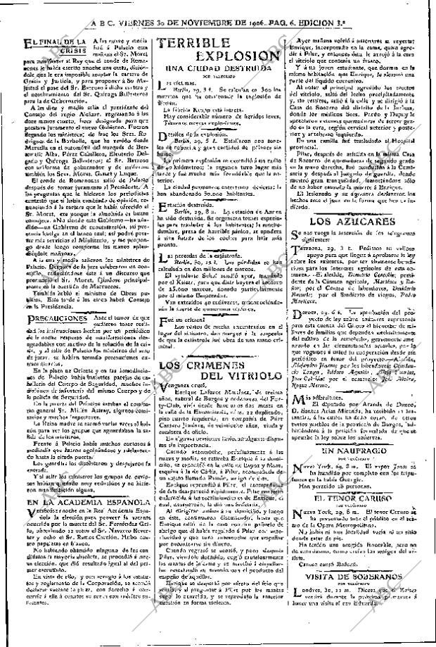 ABC MADRID 30-11-1906 página 6