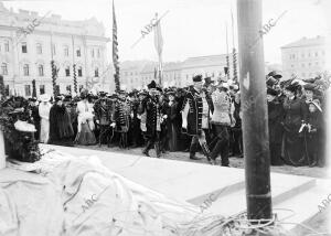 Budapest - inauguración del monumento al antiguo ministro de Exteriores Conde de...