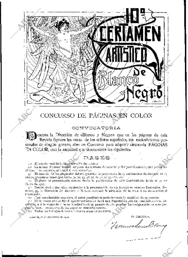 BLANCO Y NEGRO MADRID 15-12-1906 página 22