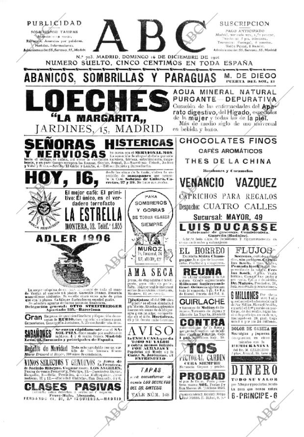 ABC MADRID 16-12-1906 página 1