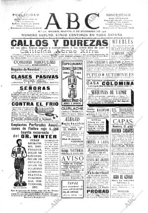 ABC MADRID 18-12-1906 página 1