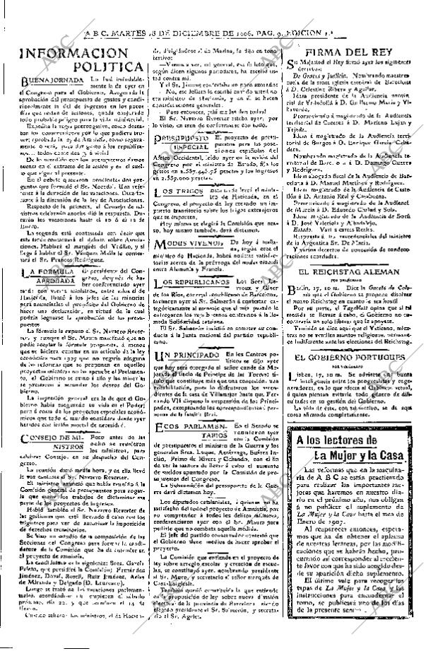 ABC MADRID 18-12-1906 página 9