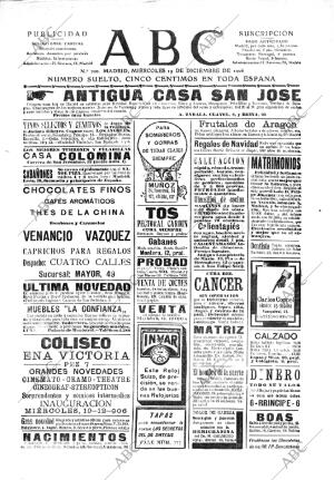 ABC MADRID 19-12-1906 página 1