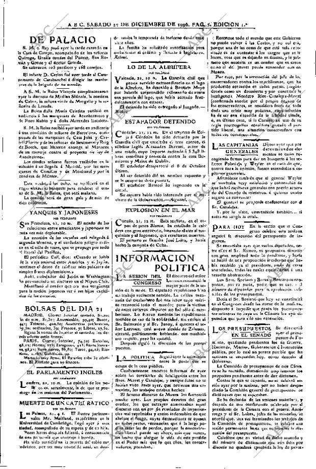 ABC MADRID 22-12-1906 página 5
