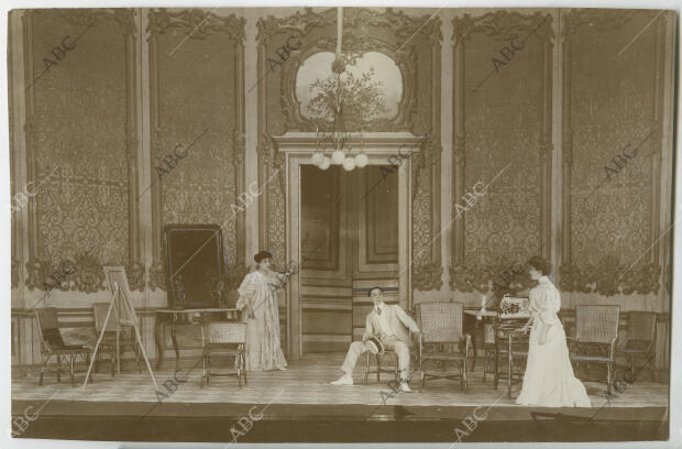 Teatro de La Princesa. Una escena de «Casos y cosas»