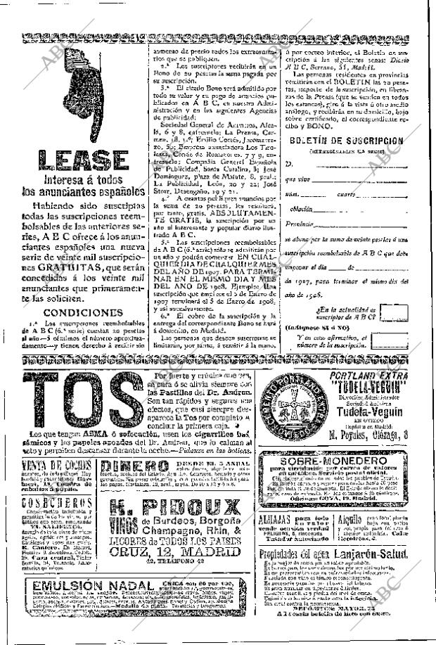 ABC MADRID 29-12-1906 página 2