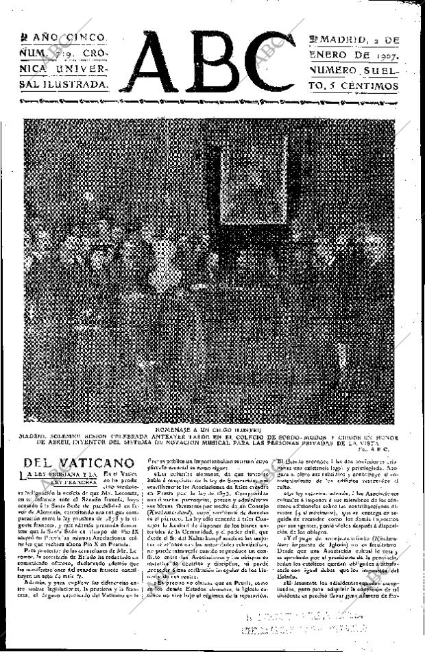 ABC MADRID 02-01-1907 página 3