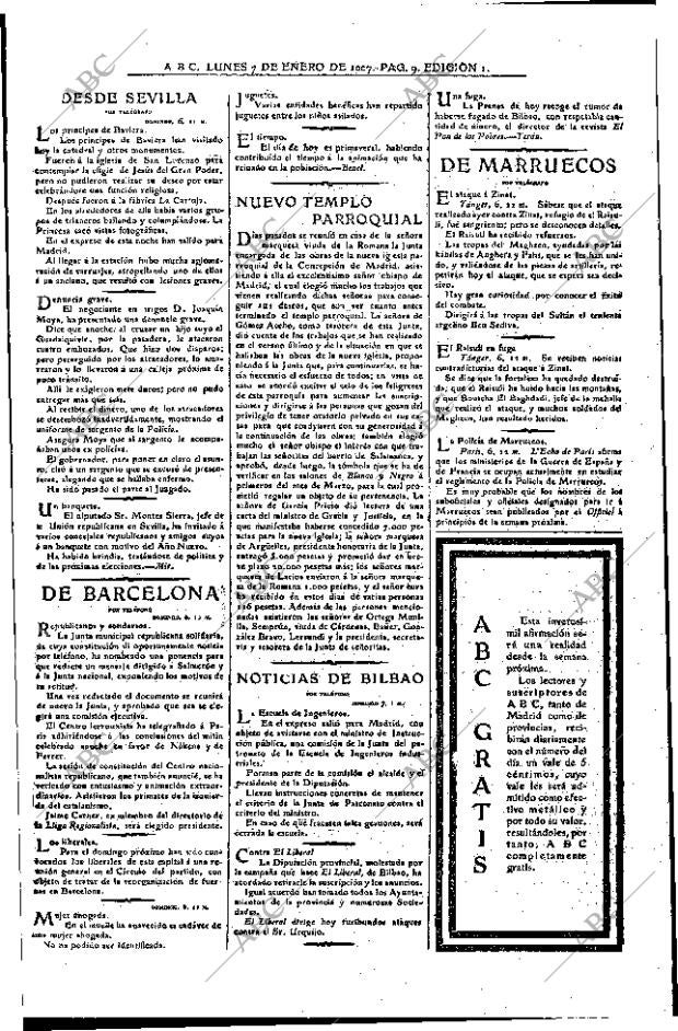 ABC MADRID 07-01-1907 página 9