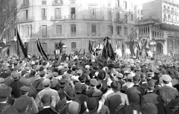 Manifestación Republicana recibimiento hecho anteayer al Sr. Lerroux A su...