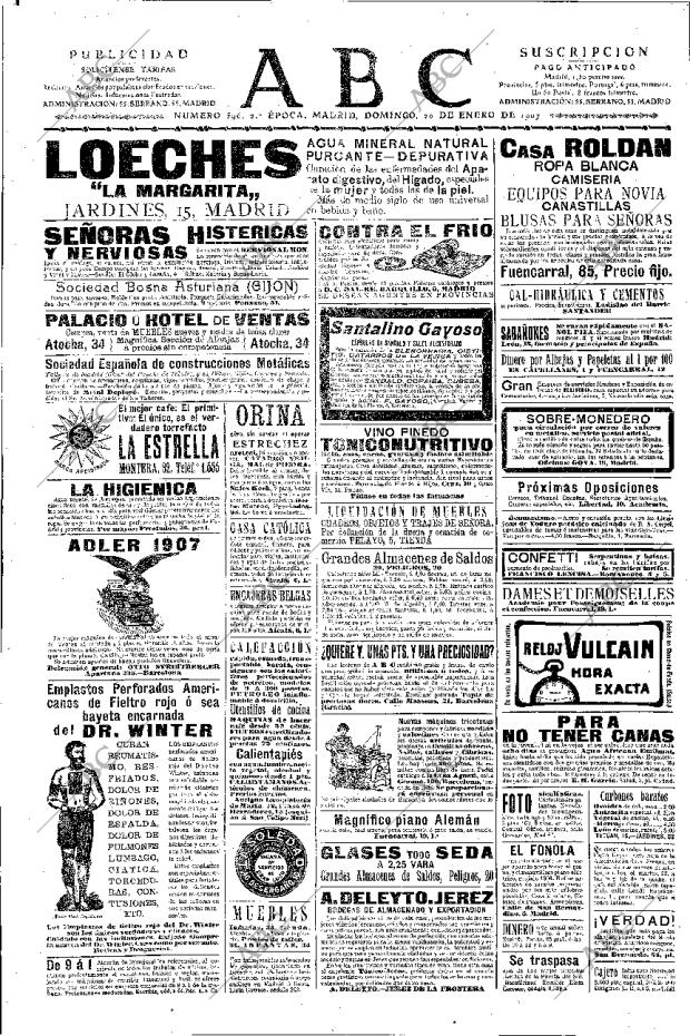 ABC MADRID 20-01-1907 página 6