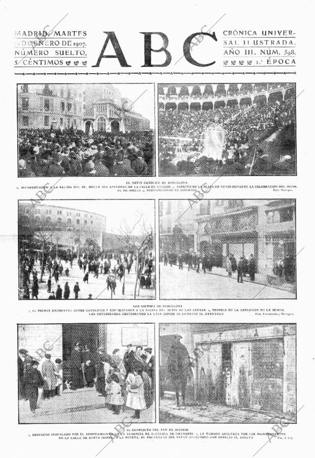 ABC MADRID 22-01-1907 página 1