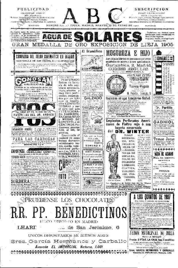 ABC MADRID 29-01-1907 página 6