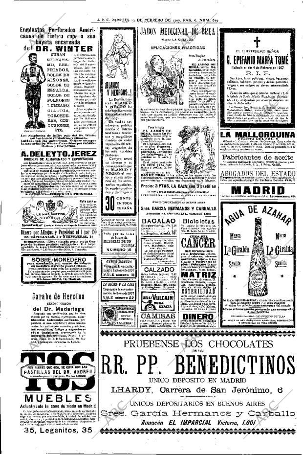 ABC MADRID 12-02-1907 página 6