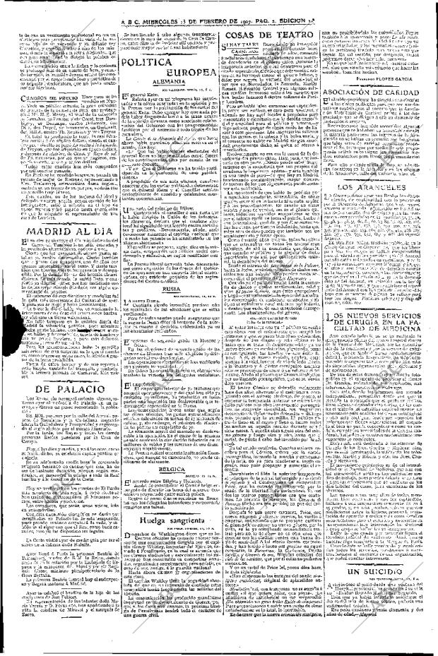 ABC MADRID 13-02-1907 página 2
