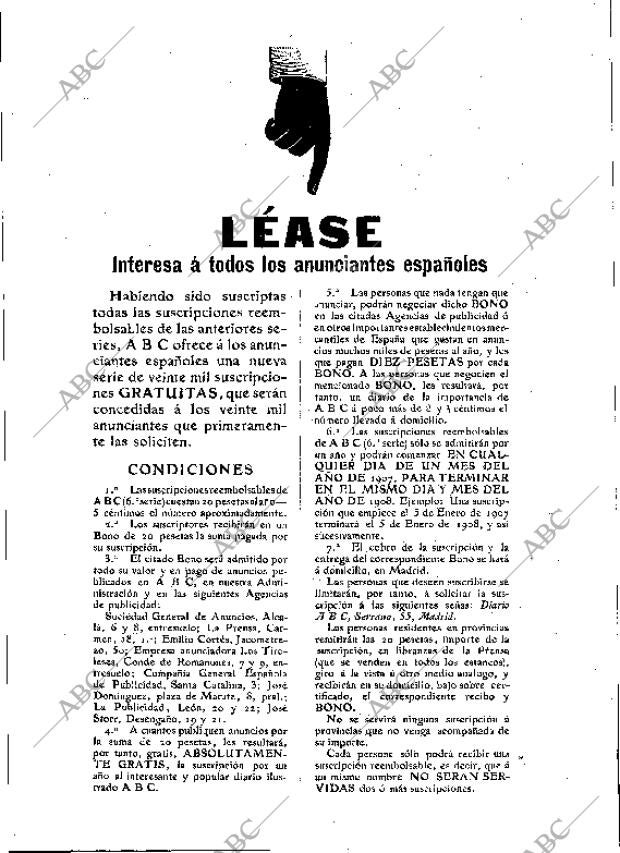 BLANCO Y NEGRO MADRID 16-02-1907 página 21