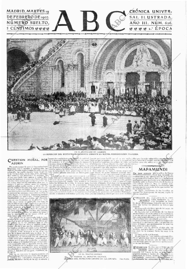 ABC MADRID 19-02-1907 página 1