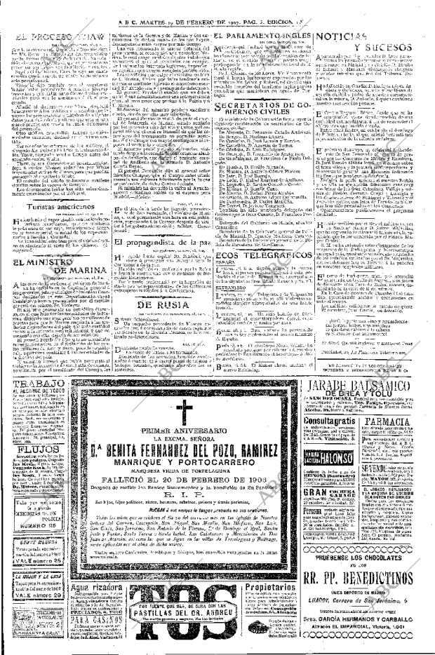 ABC MADRID 19-02-1907 página 5