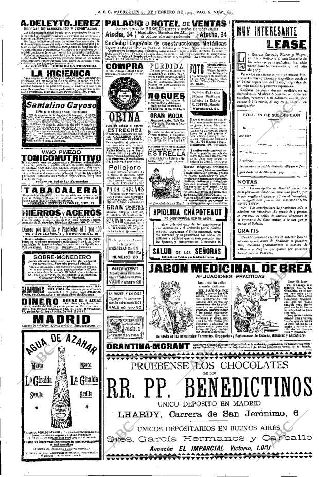 ABC MADRID 20-02-1907 página 6