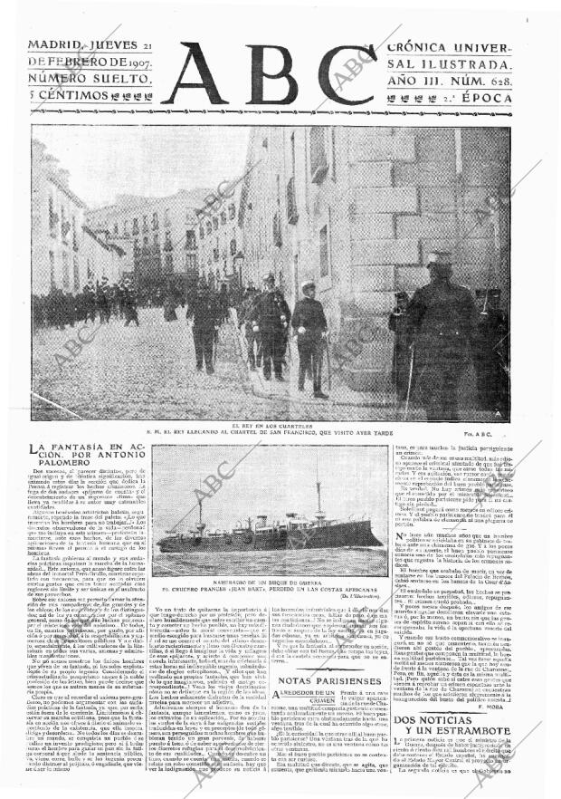 ABC MADRID 21-02-1907 página 1