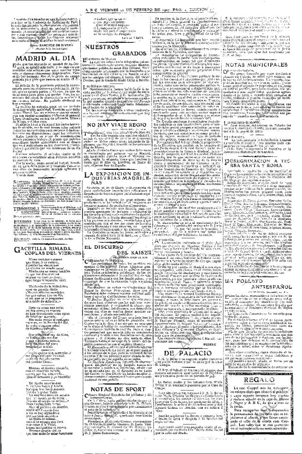 ABC MADRID 22-02-1907 página 2