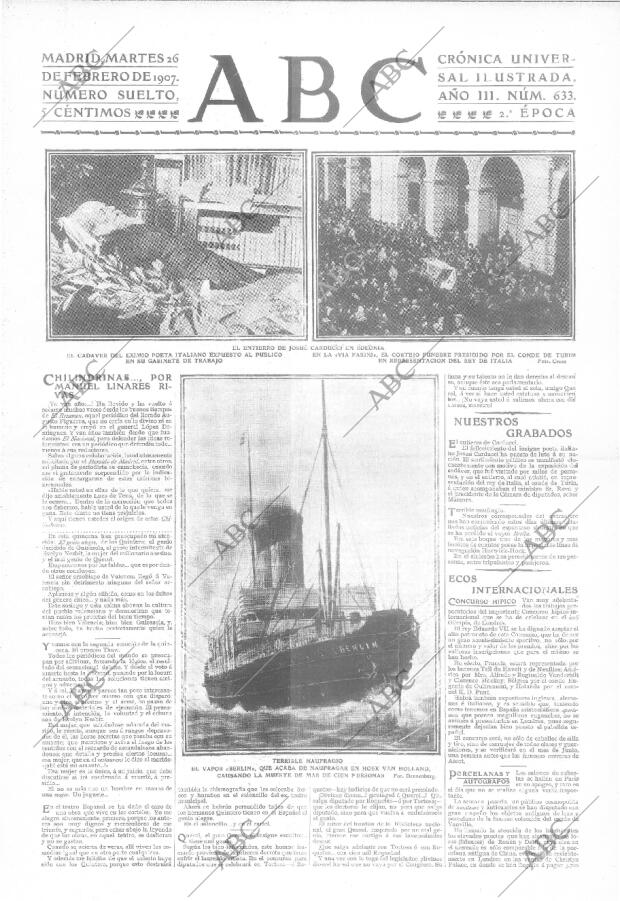 ABC MADRID 26-02-1907 página 1