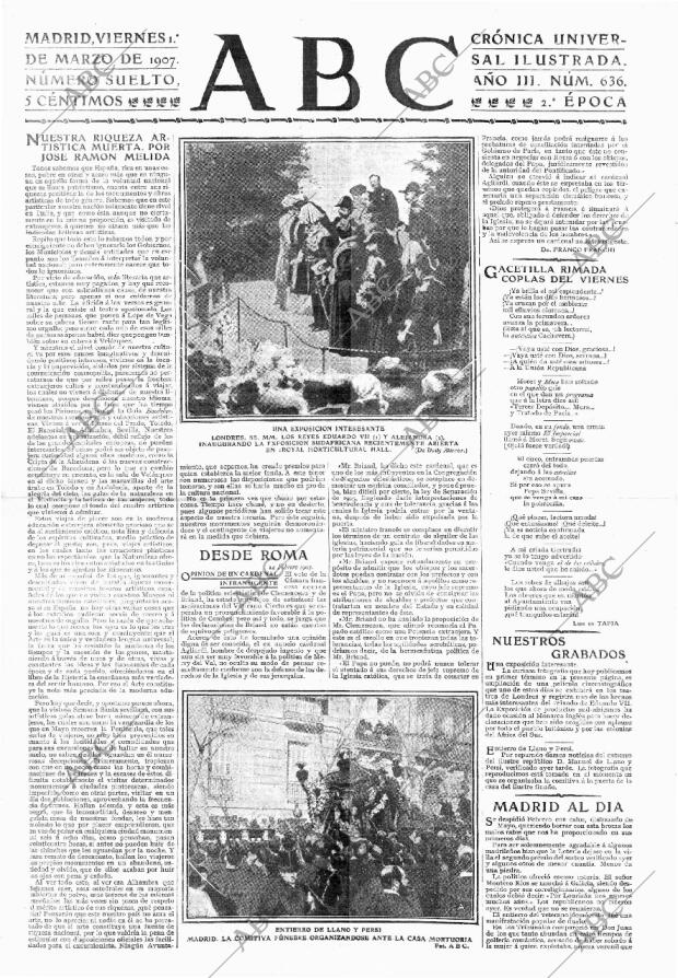 ABC MADRID 01-03-1907 página 1