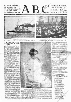 ABC MADRID 14-03-1907 página 1