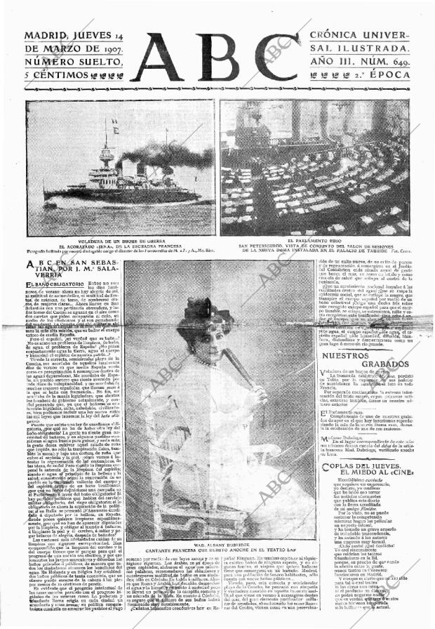 ABC MADRID 14-03-1907 página 1