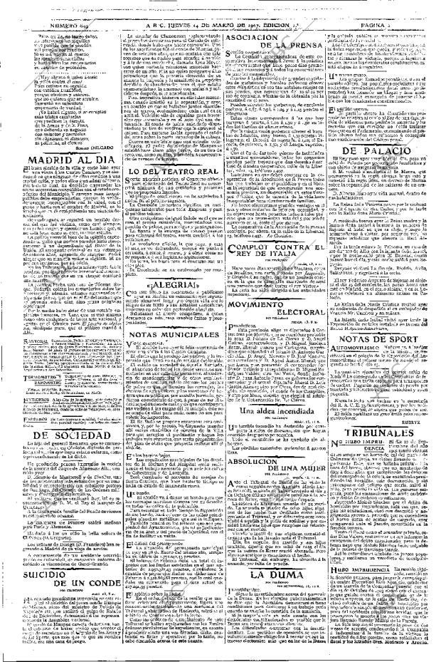 ABC MADRID 14-03-1907 página 2