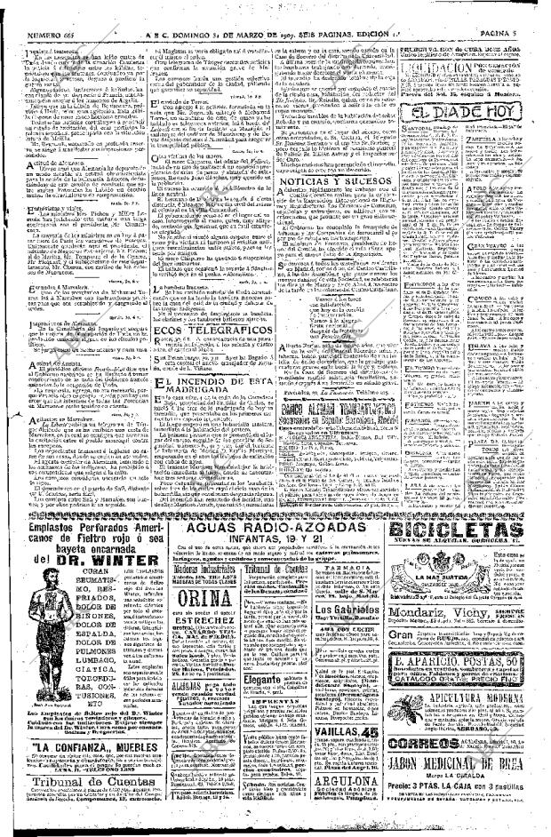 ABC MADRID 31-03-1907 página 5