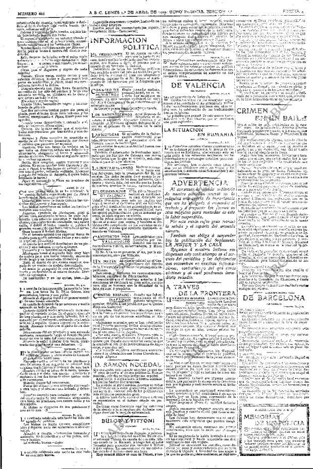 ABC MADRID 01-04-1907 página 4