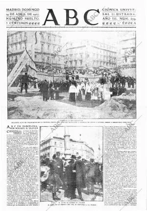 ABC MADRID 14-04-1907 página 1