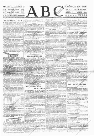 ABC MADRID 25-04-1907 página 1