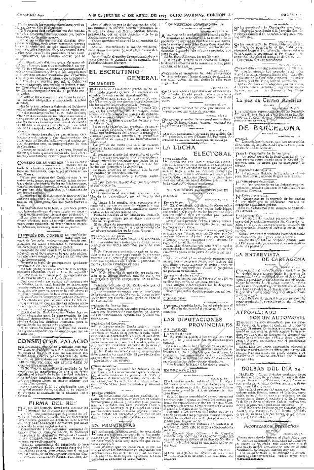ABC MADRID 25-04-1907 página 2
