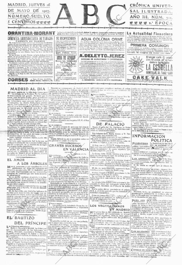 ABC MADRID 16-05-1907 página 1